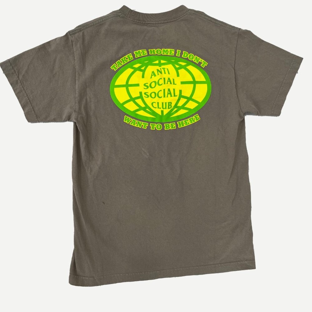 ASSC Anti Social Social Club Take Me Home Tee Brown size Medium (M)